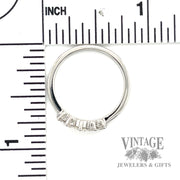 natural diamond chevron ring scale
