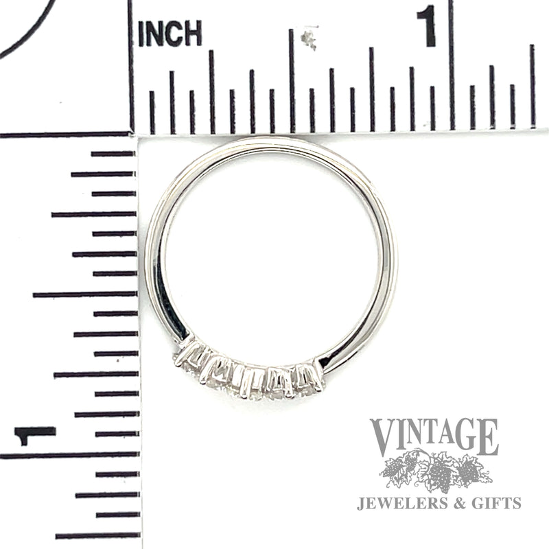 natural diamond chevron ring scale