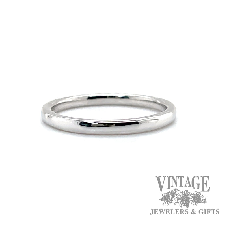 Diamond line 14k white gold ring .14 ctw.