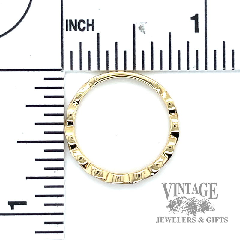 Infinity Diamond Accented 14k gold ring scale