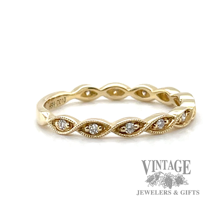 Infinity Diamond Accented 14k gold ring right