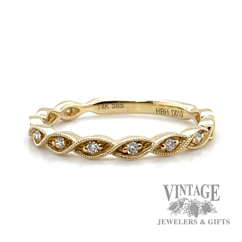 Infinity Diamond Accented 14k gold ring left
