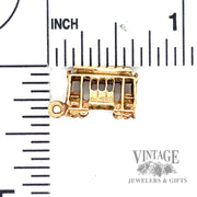 Trolly Cart 14k gold pendant scale