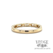 Baguette Cut Natural Diamond 14k Gold Ring Band