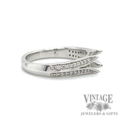 semi mount natural diamond accented 14k white gold ring right