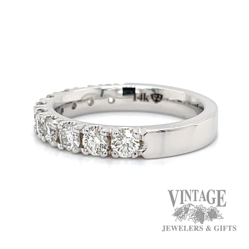 Diamond 14k white gold ring 1.1 CTW side