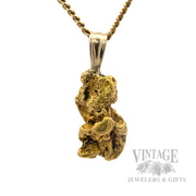 Natural Gold nugget pendant
