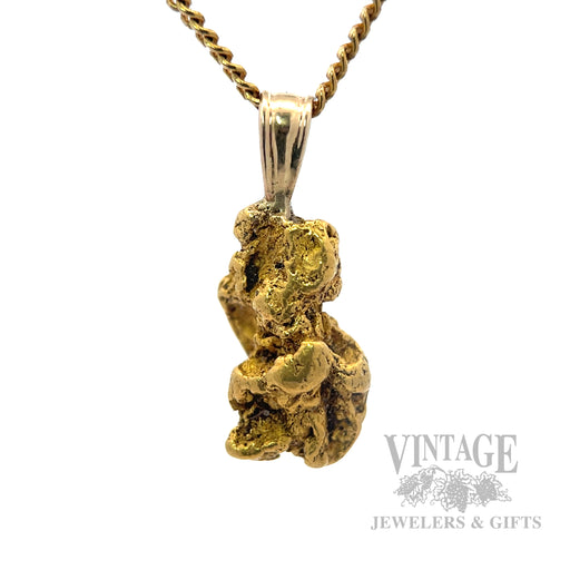 Natural Gold nugget pendant