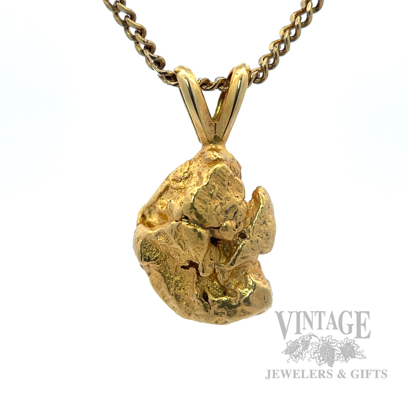 Natural Gold nugget pendant