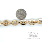Bold Cable Link 18k Bracelet Scale View
