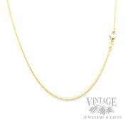 14k yellow gold 18" wheat chain front