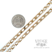 26" 14k elongated link curb chain scale