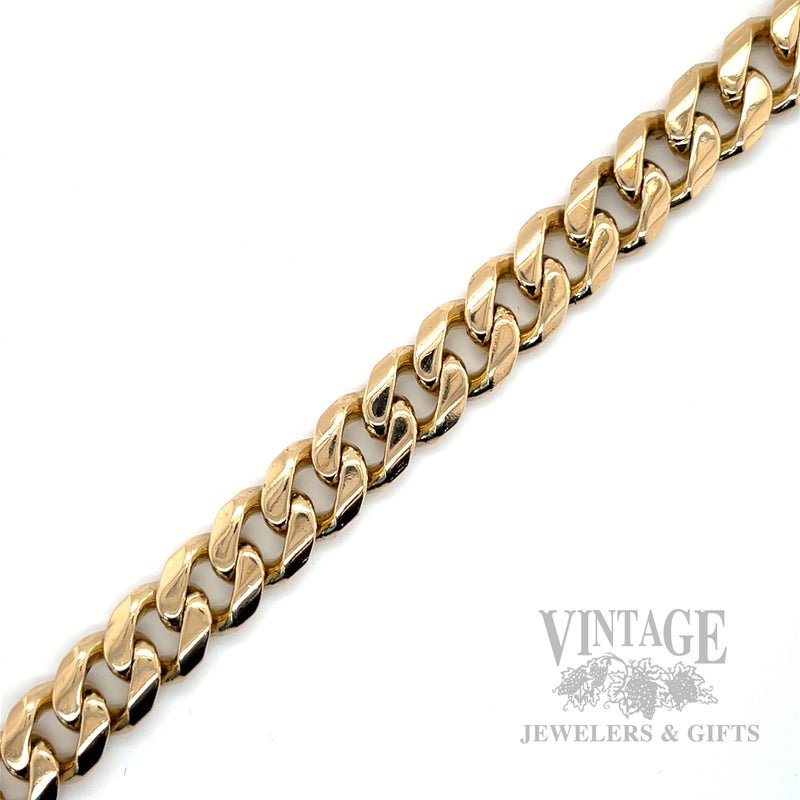 8" Cuban link 14k gold bracelet