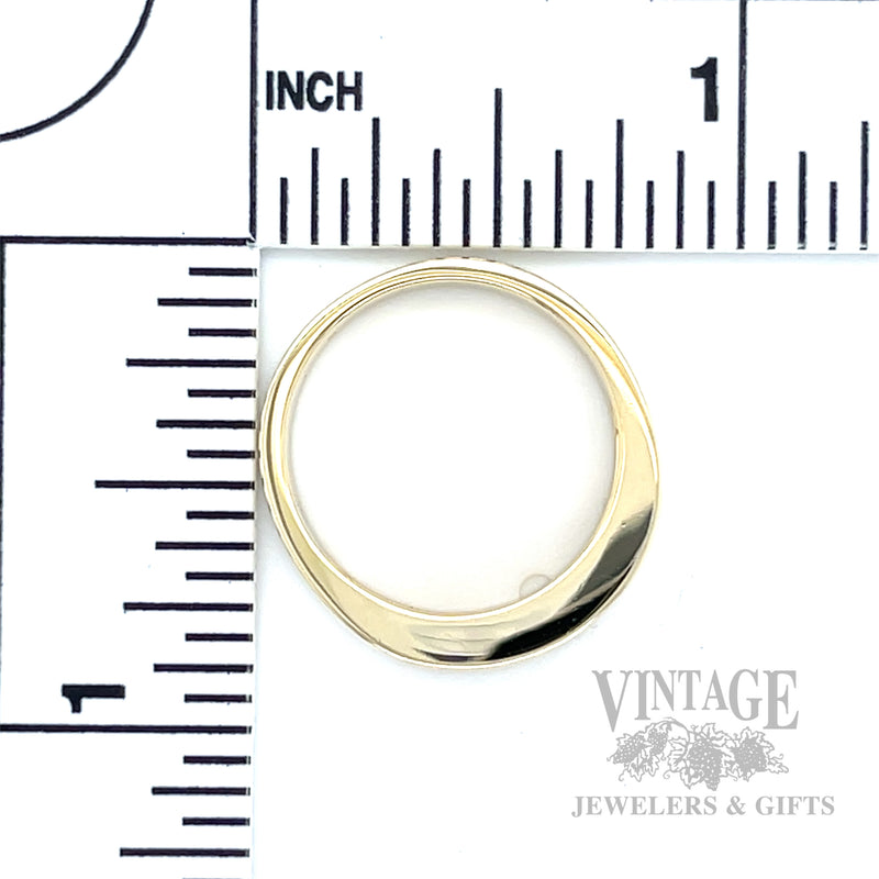 .60ctw Diamond baguette 2-row 14k ring scale view