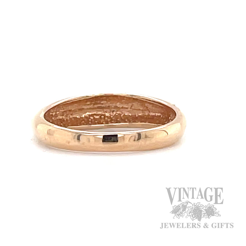 Rose 14k Gold Ring Back View