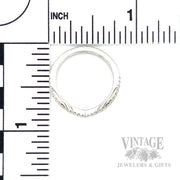 Chevron Diamond Accented Band Scale View