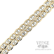 25" Solid 14k Gold Anchor Chain Detailed View