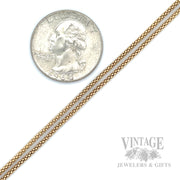 20" Popcorn 14k Gold Chain Scale View