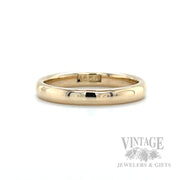 Polished 14k Gold Ring Hallmark/Back View