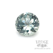 1.93 Carat Natural Montana (Green-Blue) Round Cut Sapphire Front View