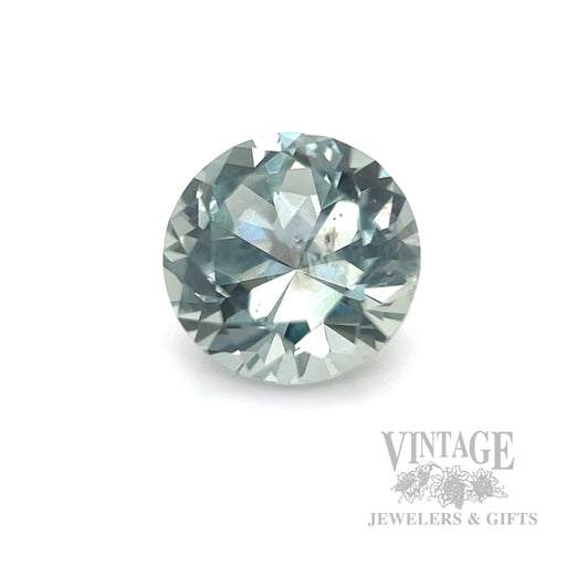 1.93 Carat Natural Montana (Green-Blue) Round Cut Sapphire Front View