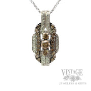 Le Vian Desert Diamond 14k White Gold Pendant Front View
