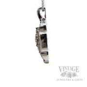 Le Vian Desert Diamond 14k White Gold Pendant Side View