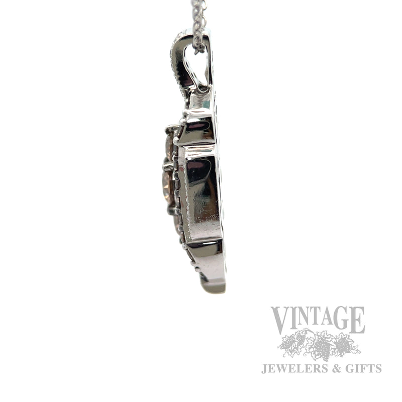 Le Vian Desert Diamond 14k White Gold Pendant Side View