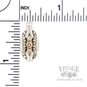Le Vian Desert Diamond 14k White Gold Pendant Scale View