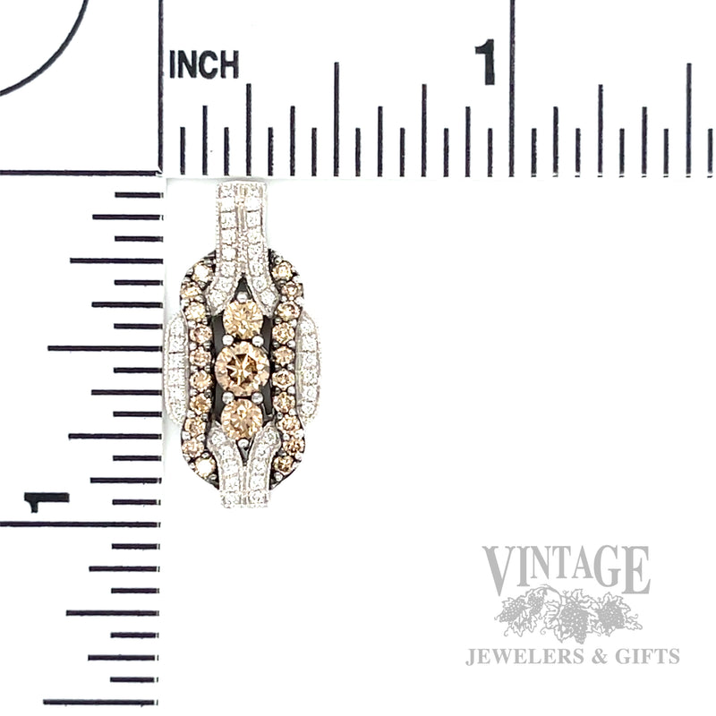 Le Vian Desert Diamond 14k White Gold Pendant Scale View