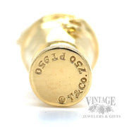 Vintage Tiffany & Co. Champagne On Ice Diamond Accented 18k Gold Pendant Hallmark View