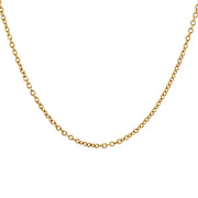 18" Cable Chain 18k Gold Necklace