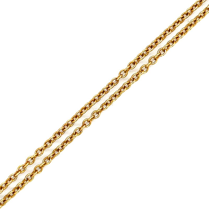 18" Cable Chain 18k Gold Necklace
