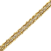 20" Rope Chain 14k Gold Necklace Detailed View