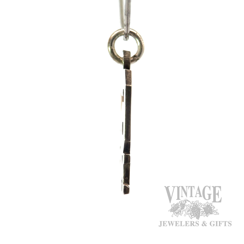 "67" Mom Sterling Silver Charm Side View