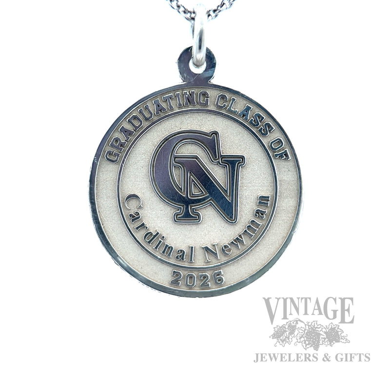 Cardinal Newman Class of 2026 Graduation Sterling Silver Pendant