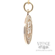 Healdsburg High School Class of 2026 14k Gold Charm Side View