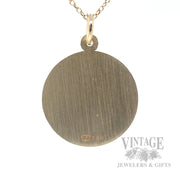 Healdsburg High School Class of 2026 14k Gold Charm Back View