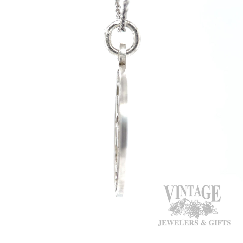 Healdsburg High School Class of 2026 Sterling Silver Charm Side View