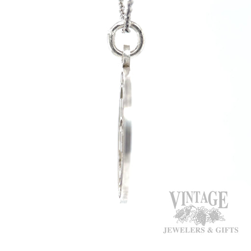 Healdsburg High School Class of 2026 Sterling Silver Charm Side View