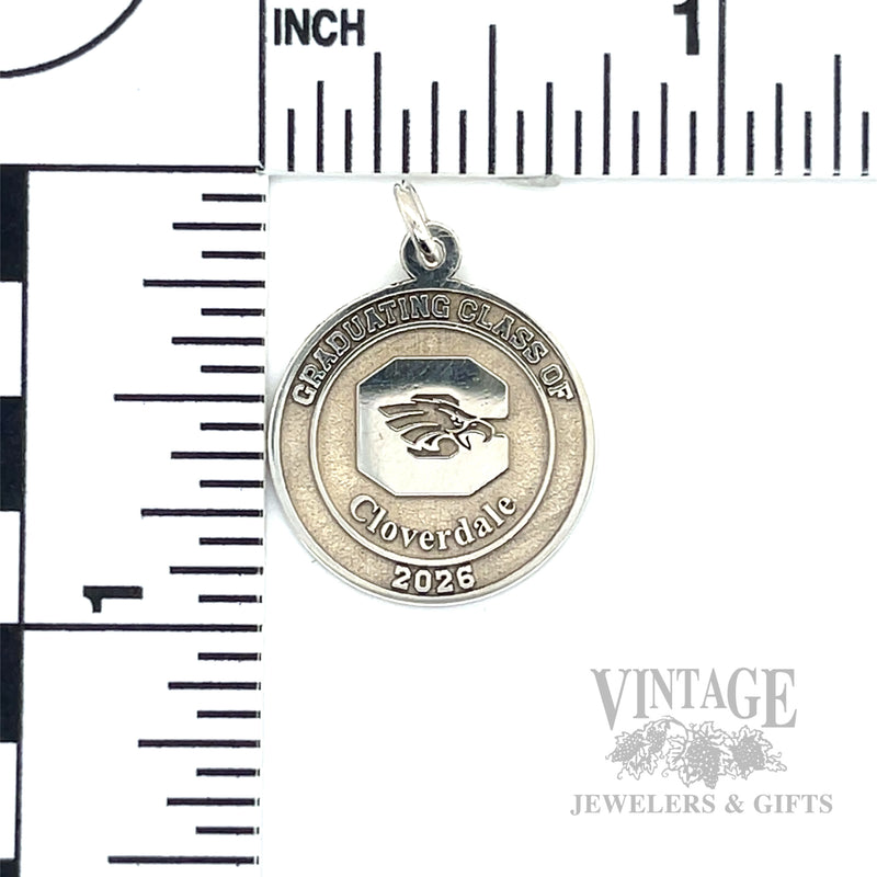 Cloverdale School Class of 2026 Sterling Silver Graduation Pendant