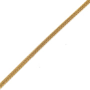 22" 1 mm Wheat Chain 14k Gold Necklace