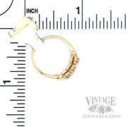 Ladies Gold Ring With 3 Flowerettes