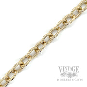 8" Solid Cable LInk 14k Gold Bracelet