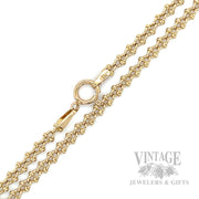 7.5" Fancy Curb Link 14k Gold Bracelet Clasp View