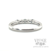 Alexandrite and Diamond Accented Platinum Ring Back View