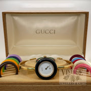 Vintage Gucci 1100-L  Interchangable Bezel Watch
