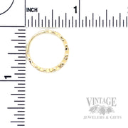 Twisted Marquise Shaped Diamond Accented 14k Gold Ring Scale View