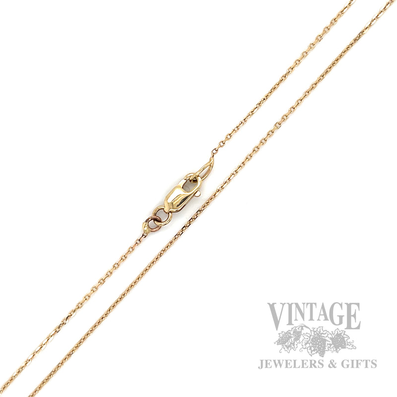 16" .8 mm 14k Gold Cable Chain