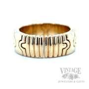 Vintage Bvlgari Parentesi 18k Gold Ring Back View